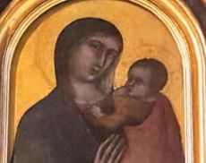 La Madonna attribuito a Pietro Lorenzetti, finora custodito nella chiesetta della Madonna a S. Angelo in Colle
