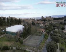 I campi da tennis della Libertas Montalcino