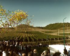 L'inaugurazione di Banfi, il 12 settembre 1984