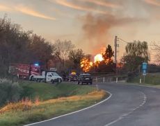 Incendio centralina di gas