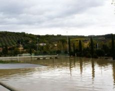 Esondazione del fiume Orcia (foto d'archivio)