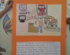 Il lavoro dei bambini della quinta elementare di Montalcino, vincitori di un concorso sull’ambiente