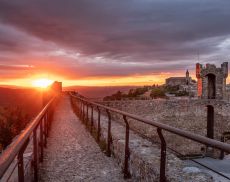 La Fortezza di Montalcino al tramonto
