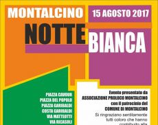 Il manifesto della Notte Bianca a Montalcino