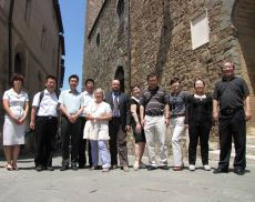 Delegazione Contea di Yanqing a Montalcino per i corsi di enoturismo del Movimento Turismo Vino Italia
