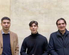 Da sx Giorgio Natalini, Bernardo Vegni e Leonardo Martelli di Aria Nuova Montalcino