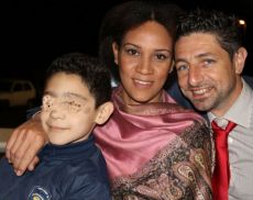 Lorenzo Nannetti con mamma Lucia e babbo Simone