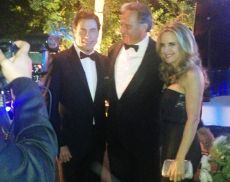 Jacopo Biondi Santi con John Travolta e Kelly Preston 