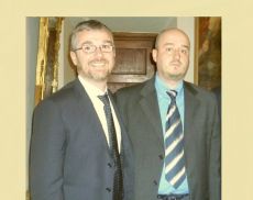 Il candidato sindaco Silvio Franceschelli e il Presidente della Provincia di Siena Simone Bezzini